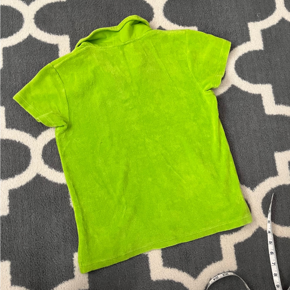 LILLY PULITZER brat lime green terry cloth polo - Picture 2 of 6